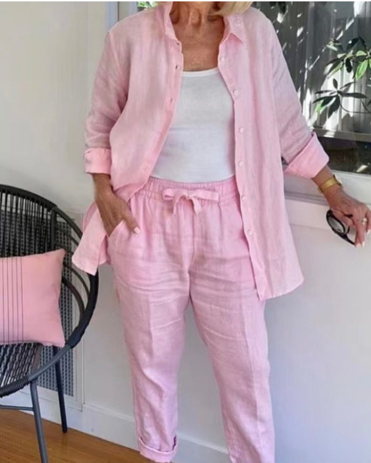 Conjunto con Botón Isabele