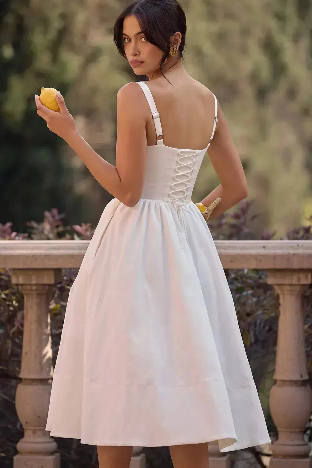 Vestido Midi Moldeador Blanco