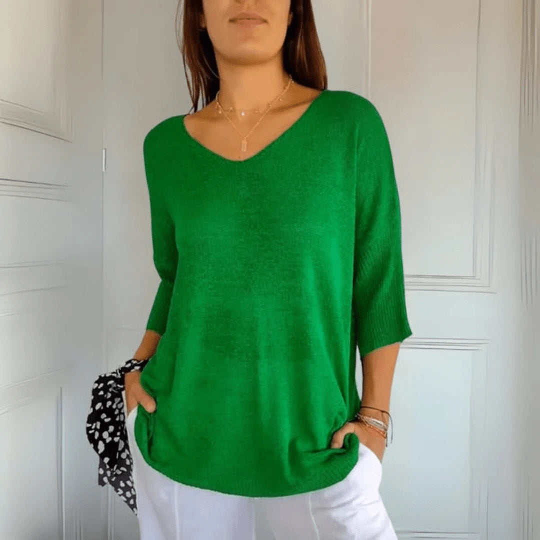 Anna | Blusa de punto con escote en V