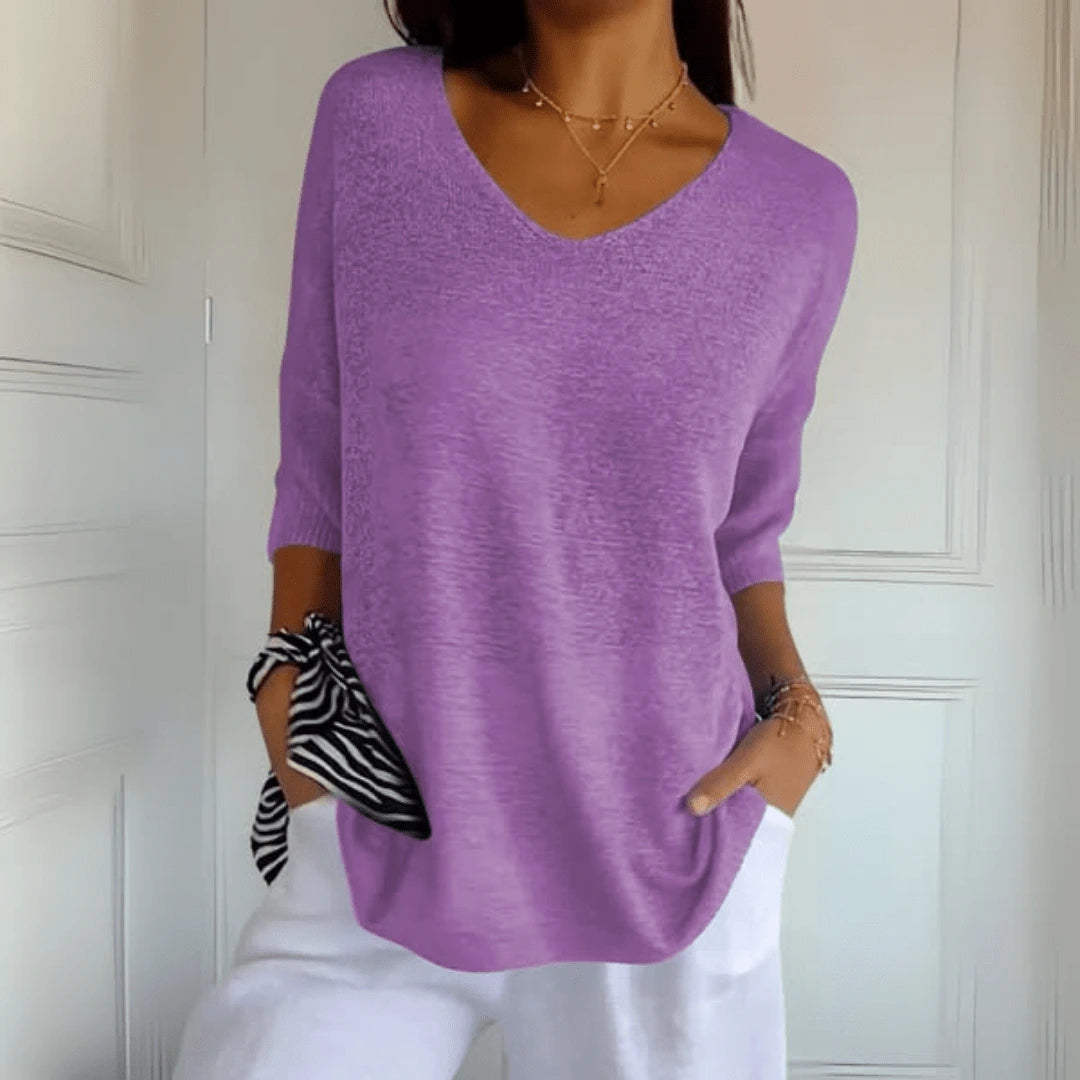 Anna | Blusa de punto con escote en V