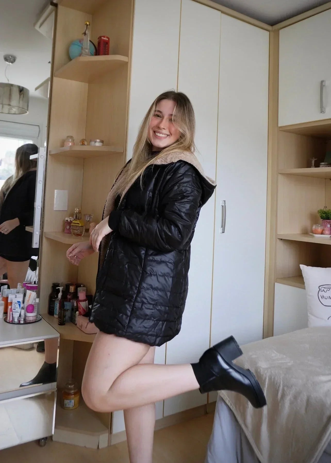 Chaqueta Femenina de Peluche