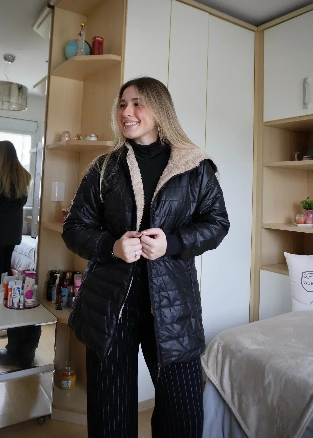 Chaqueta Femenina de Peluche