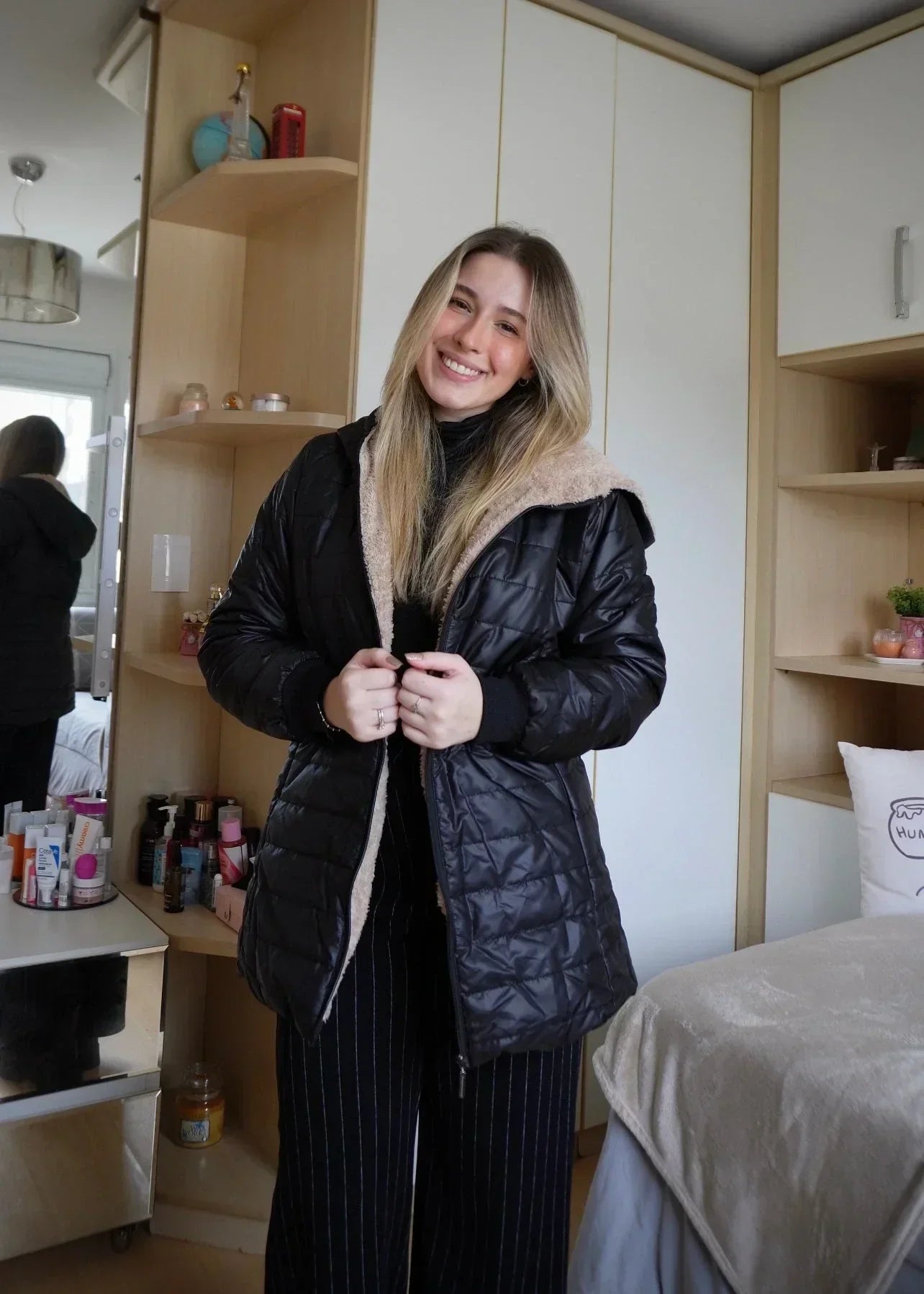 Chaqueta Femenina de Peluche