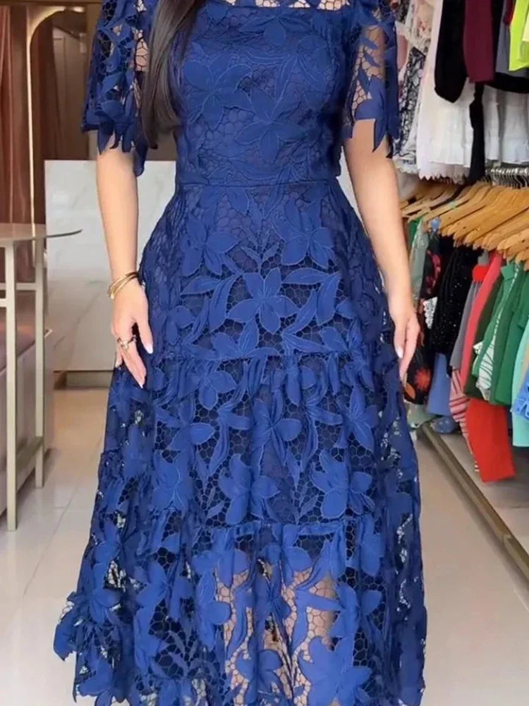 Vestido Femenino de Encaje Anaju