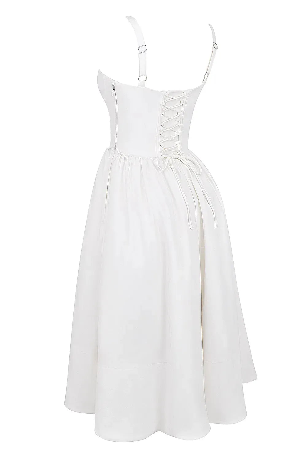 Vestido Midi Moldeador Blanco