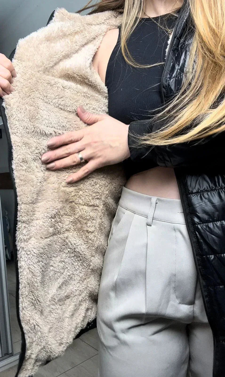 Chaqueta Femenina de Peluche