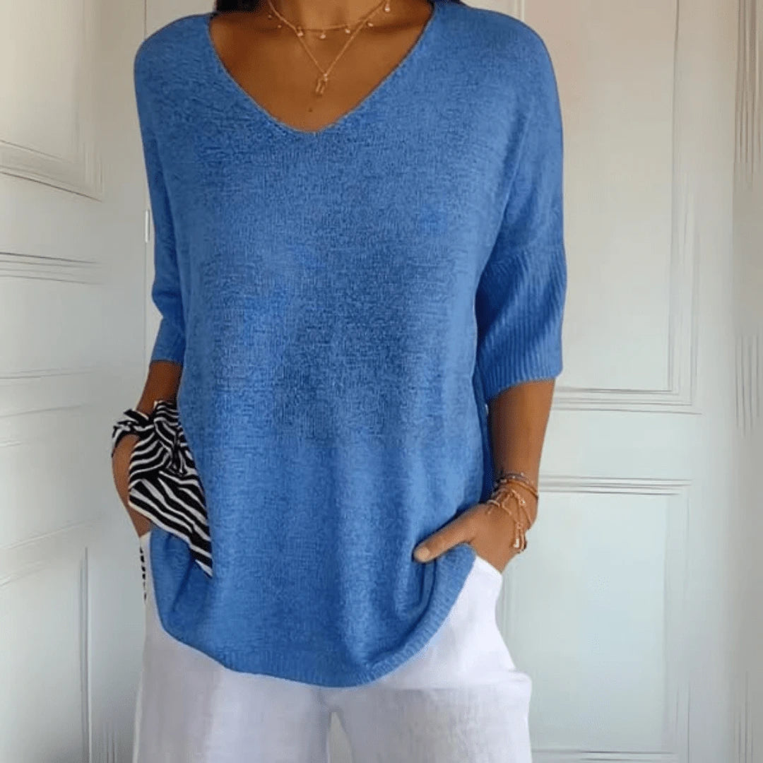 Anna | Blusa de punto con escote en V
