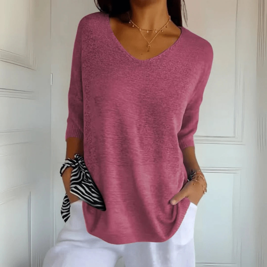 Anna | Blusa de punto con escote en V