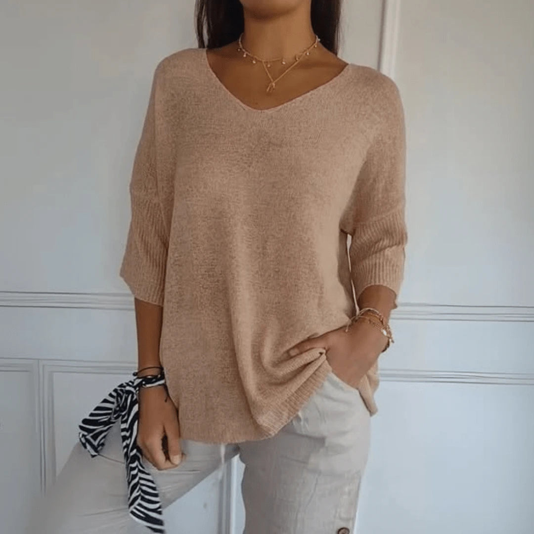 Anna | Blusa de punto con escote en V